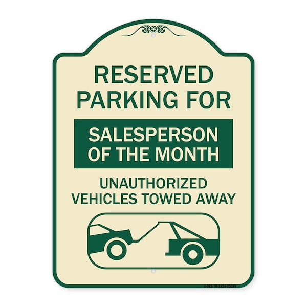 Reserved Parking for Salesperson of the Month Unauthorized Vehicles Towed Away, A-DES-TG-1824-23076